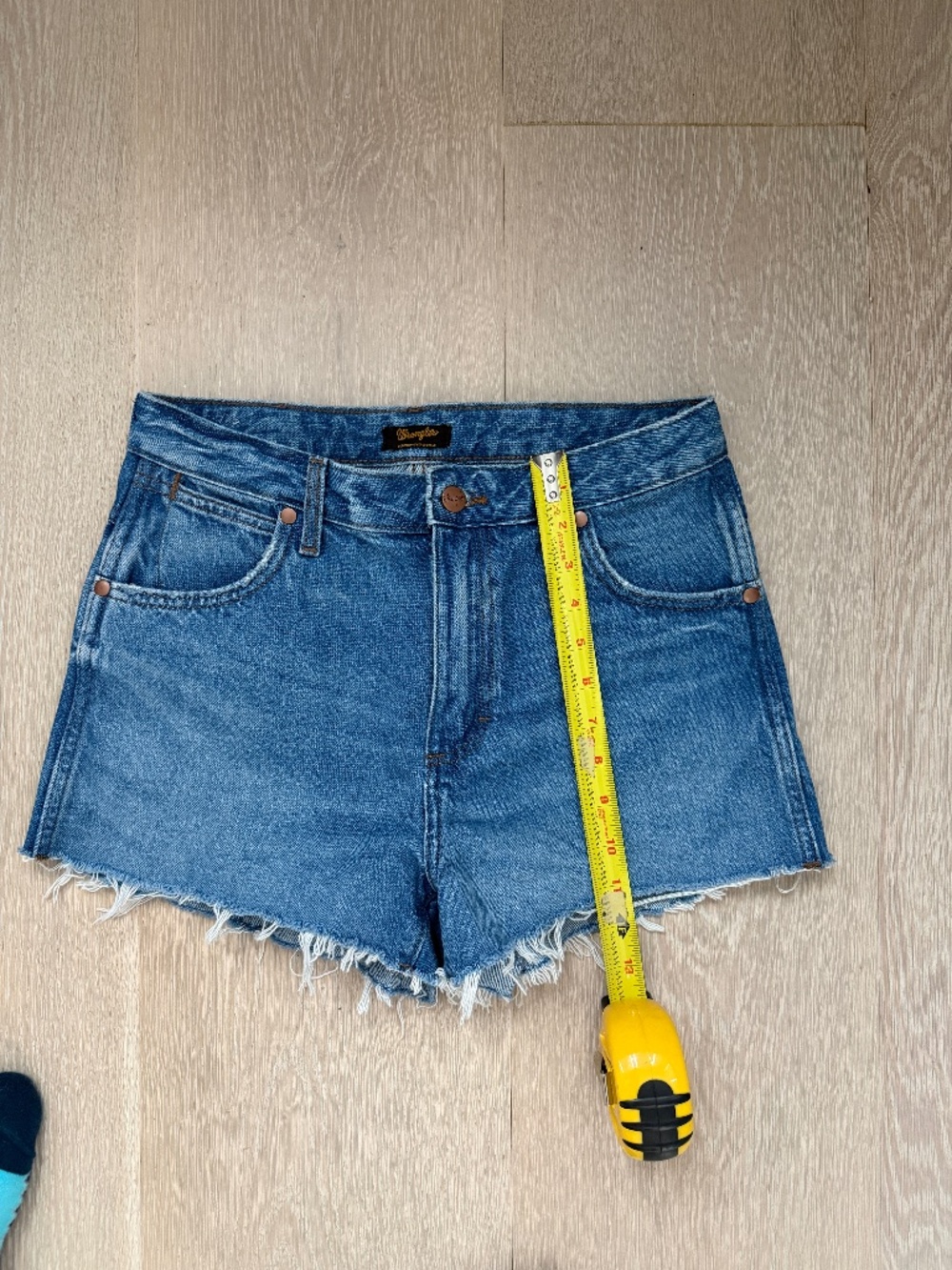 Wrangler Denim Jean Shorts | Frayed Hem | Size 28